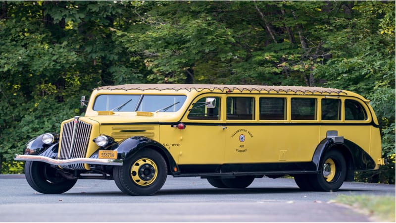 For sale: This 1937 Yellowstone tour bus is the ultimate party cruiser